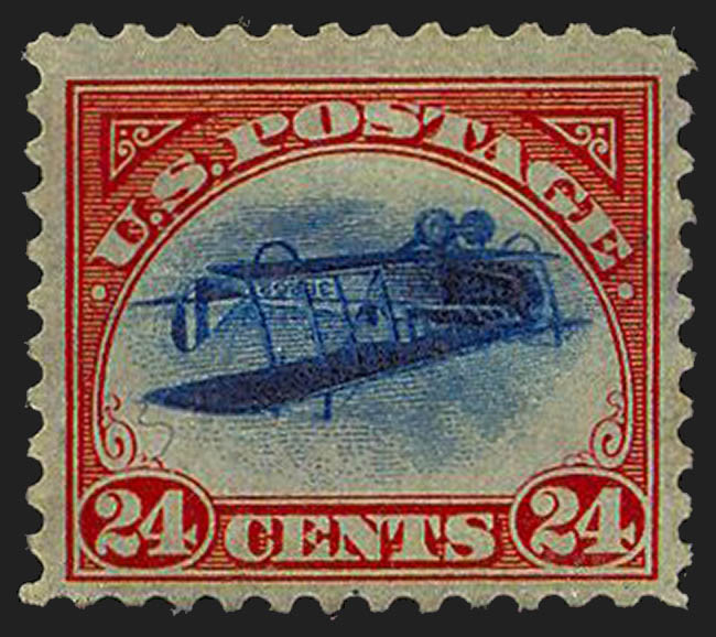 Inverted Jenny — Position 25 (Scott C3a)