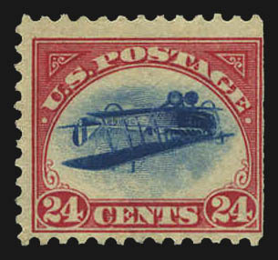 Inverted Jenny — Position 30 (Scott C3a)