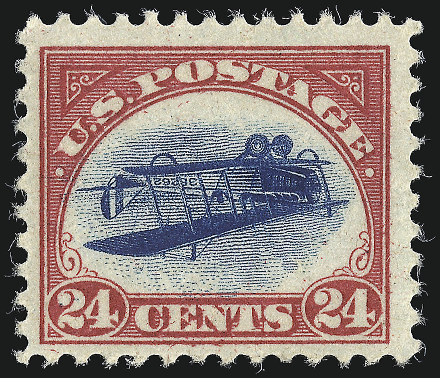 Inverted Jenny — Position 74 (Scott C3a)