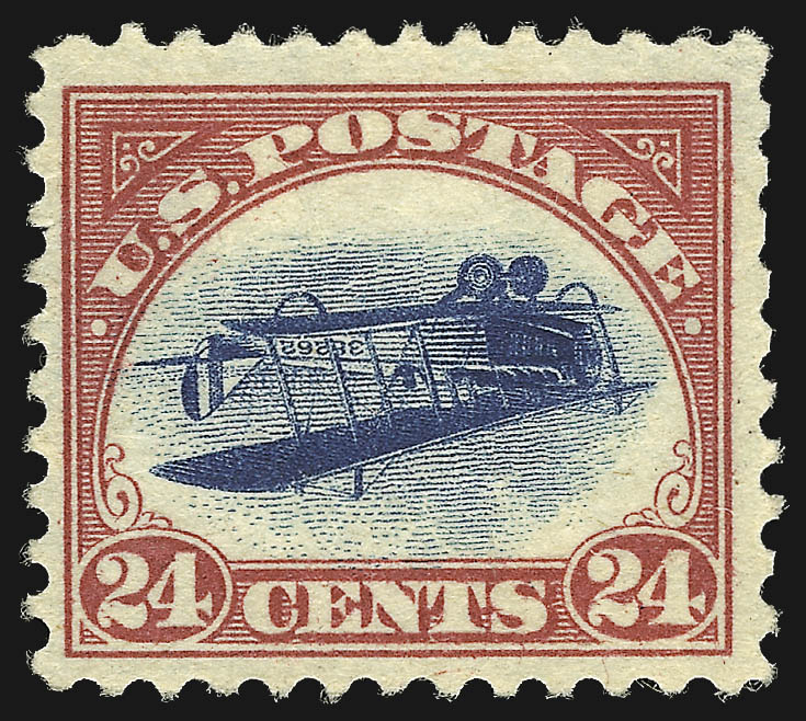 Inverted Jenny — Position 75 (Scott C3a)