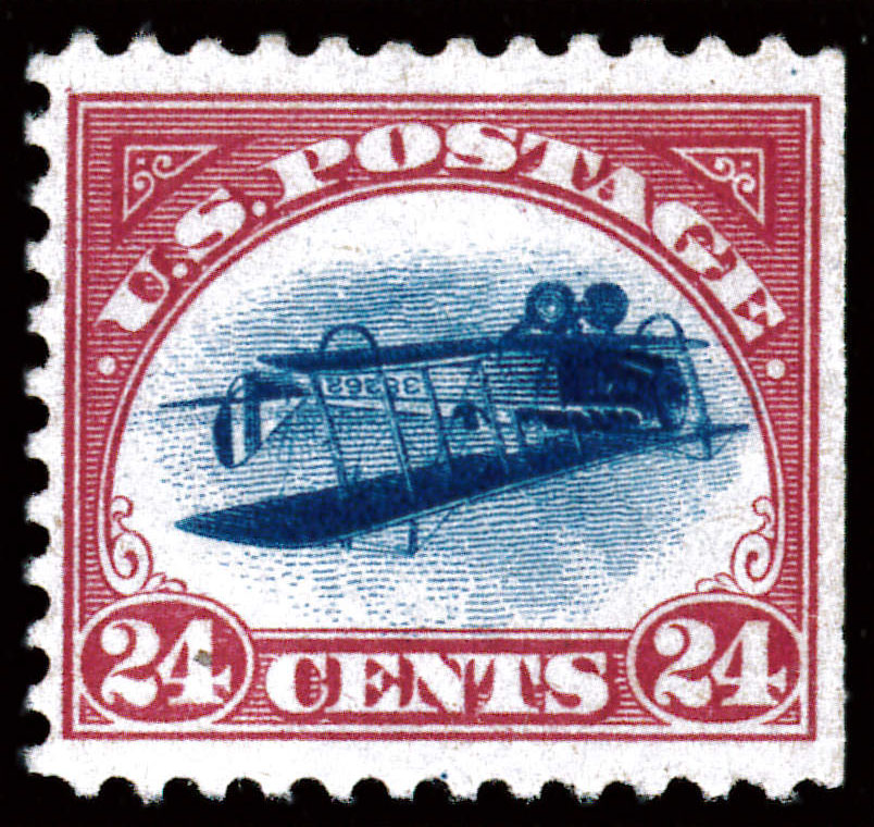 Inverted Jenny — Position 90 (Scott C3a)