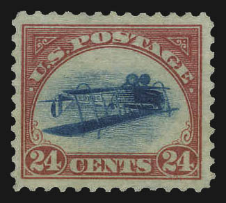 Inverted Jenny — Position 93 (Scott C3a)