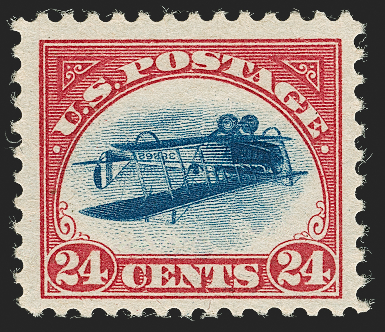 Inverted Jenny — Position 77 (Scott C3a)